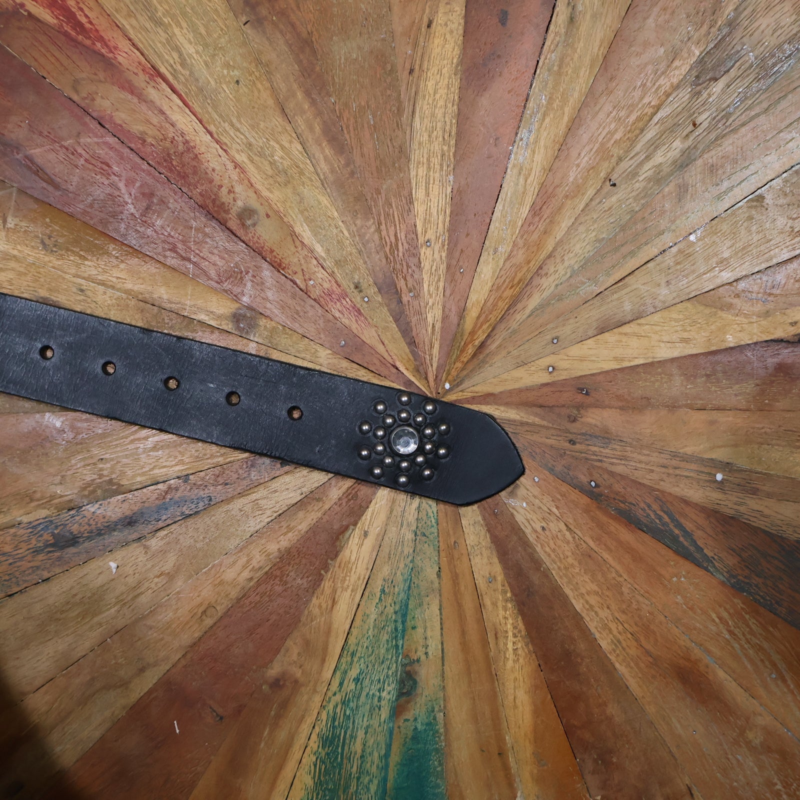 Leopard Green & Silver Bejewelled Belt