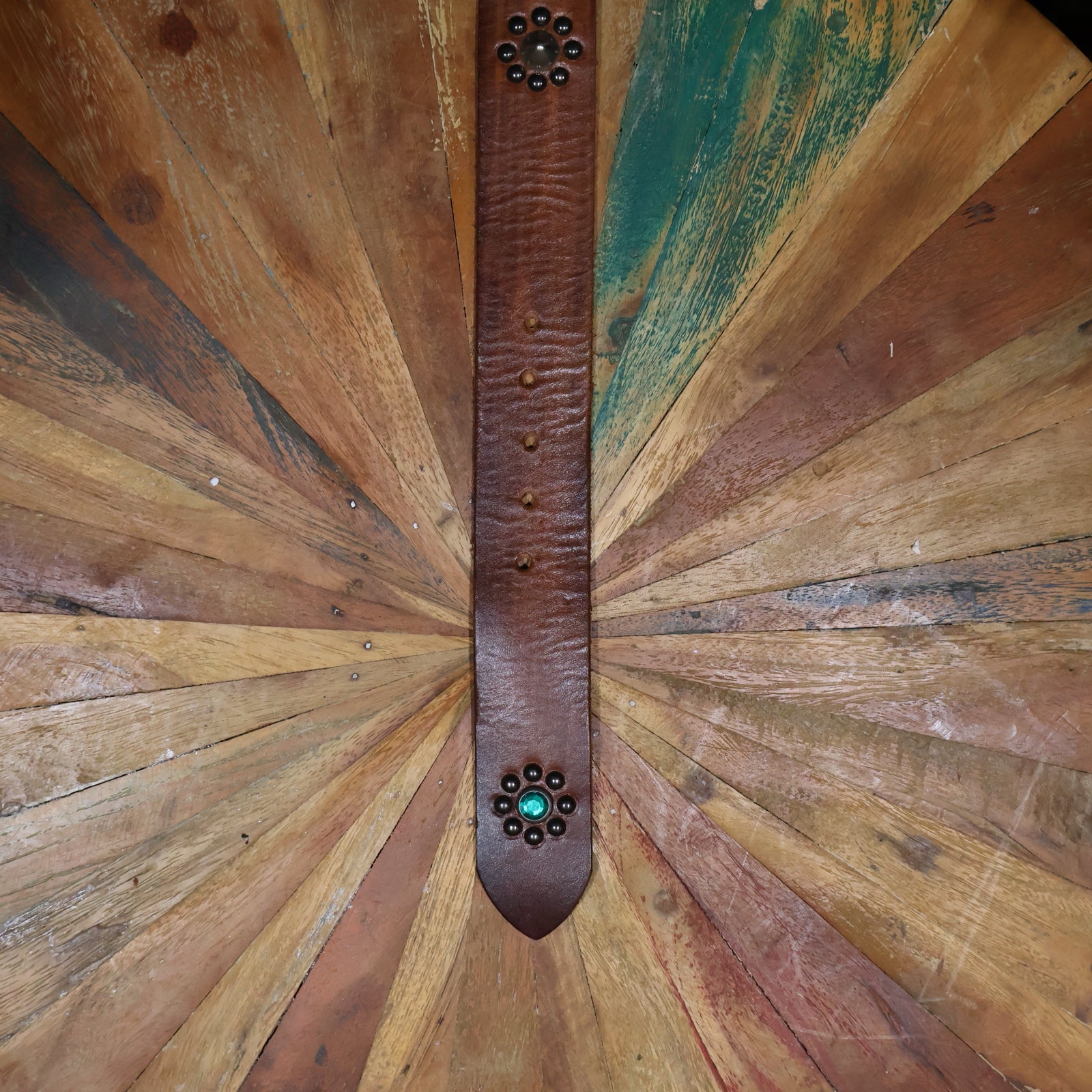 Green & Black Bejwelled Belt