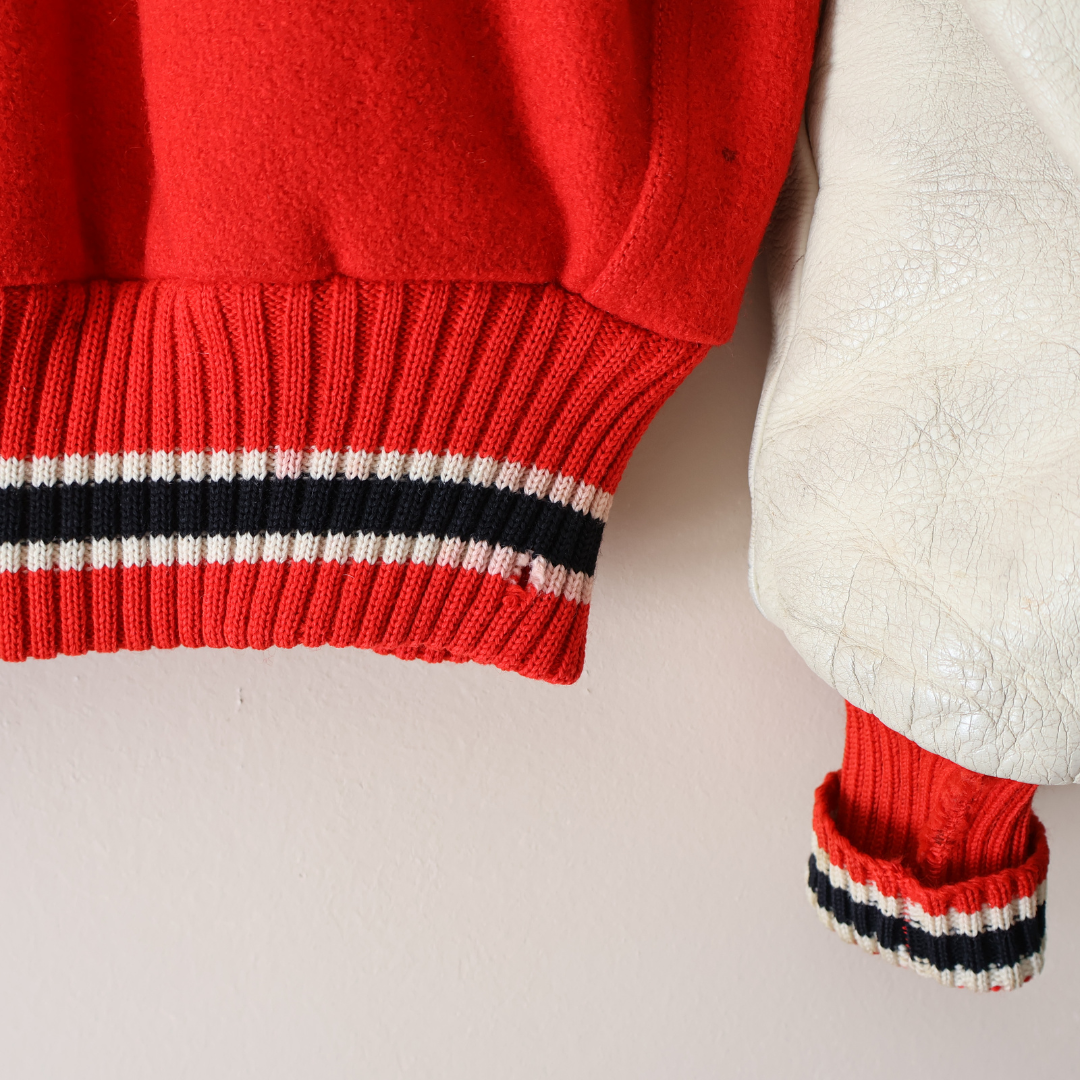 Vintage Varsity Jacket Red