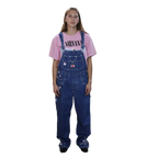 Revolt Butterfly Embroidery Overalls