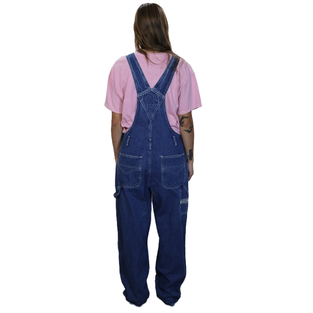 Revolt Butterfly Embroidery Overalls